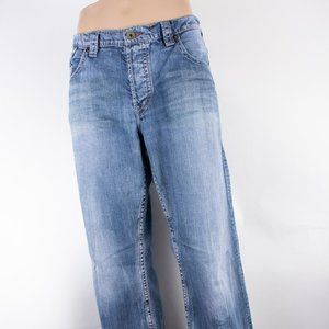 1921 Jeans Bootcut 38 (39 X 33) Men's Denim Jeans Flap Pocket Button Fly